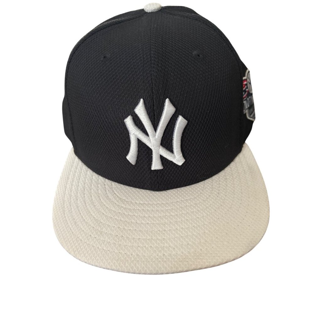 New Era 59FIFTY Yankees Old-Timers Day 2015 Black & White Fitted Hat Size 7 1/2